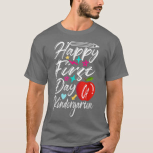 Camiseta Feliz Primer Día Del Profesor De La Escuela Primar