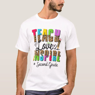 Camiseta Feliz Primer Día Del Profesor De Segundo Grado Lov