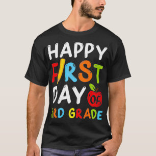 Camiseta Feliz Primer Día Del Tercer Profesor Estudiantil