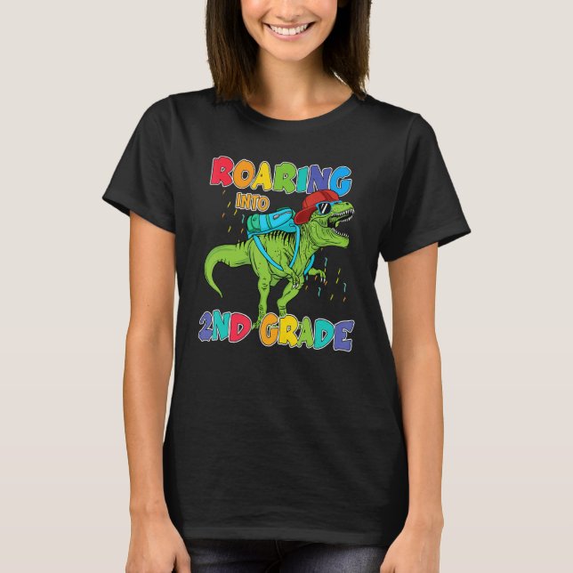 Camiseta Feliz Primer Día Escolar De 2º Grado (Anverso)