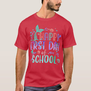 Camiseta Feliz primer día escolar de sirvientas que fusiona