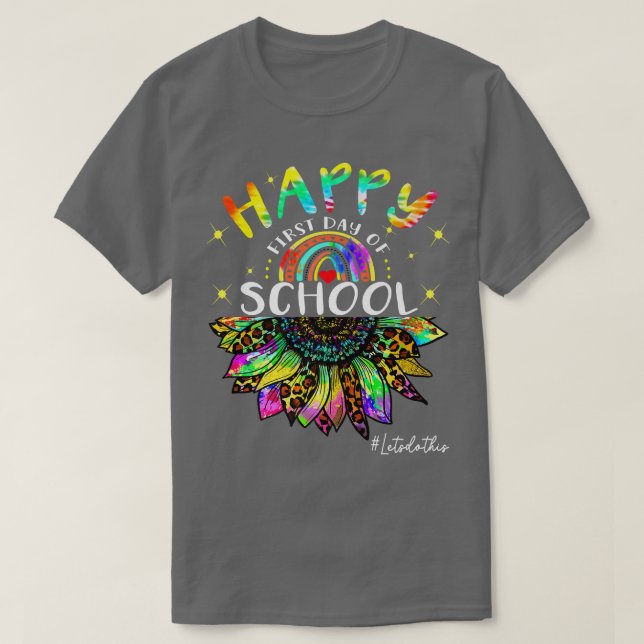 Camiseta Feliz primer día escolar de vuelta a la escuela (Diseño del anverso)