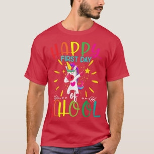 Camiseta Feliz Primer Día Escolar, Unicorn Regresa A Sc