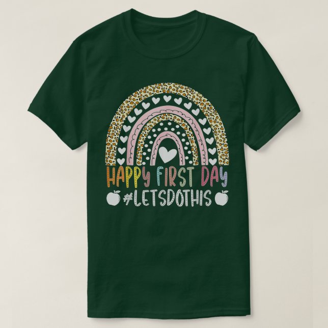 Camiseta Feliz primer día Hagamos esta bienvenida de vuelta (Diseño del anverso)