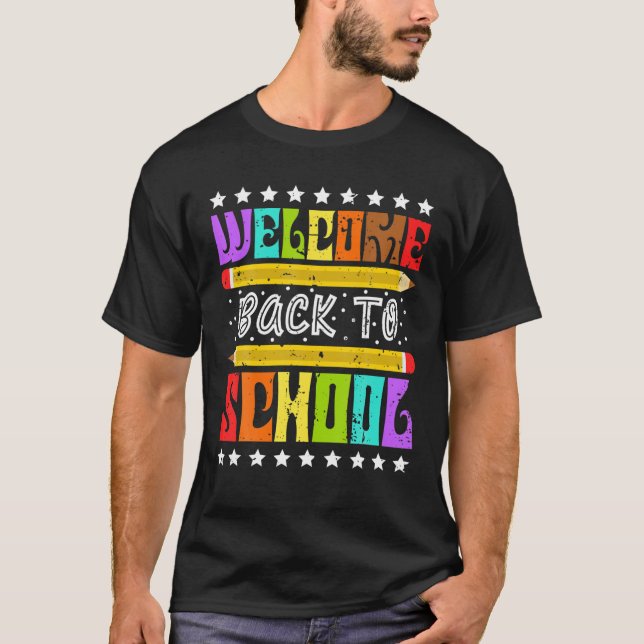 Camiseta Feliz Primer Día Hagamos Esto De Nuevo En La Escue (Anverso)