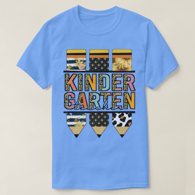 Camiseta Feliz primer día, leopardo de vuelta a la guarderí (Diseño del anverso)