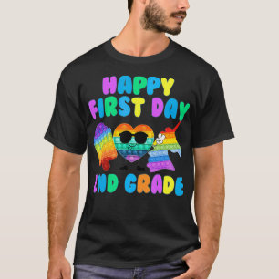 Camiseta Feliz primer día segundo grado vuelve a la escuela