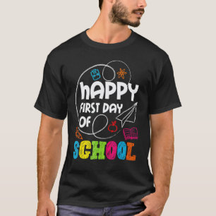 Camiseta Feliz Primer Maestro Estudiante Jardín de Infancia