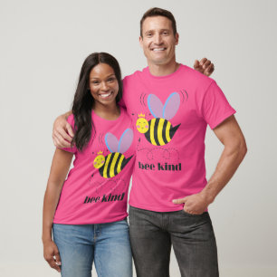Camiseta Feliz princesa de abejas con corona y lema Bee Kin