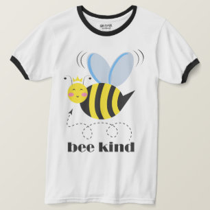 Camiseta Feliz princesa de abejas con corona y lema Bee Kin