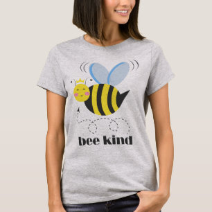 Camiseta Feliz princesa de abejas con corona y lema Bee Kin