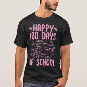 Camiseta Feliz profesor de matemáticas de 100 días de ecuac