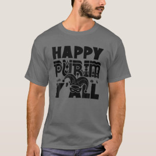 Camiseta Feliz Purim Y'all Costume de festividad judía dive