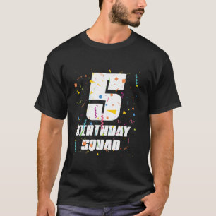 Camiseta Feliz quinto cumpleaños, feliz cumpleaños, cumplea