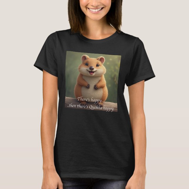 Camiseta Feliz Quokka (Anverso)