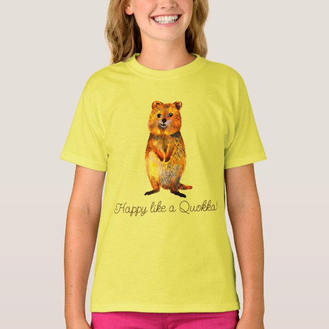 Camiseta Feliz Quokka (Anverso)