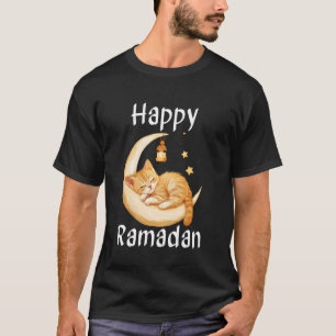 Camiseta Feliz Ramadan Eid Mubarak Kareem Gato Lindo para N