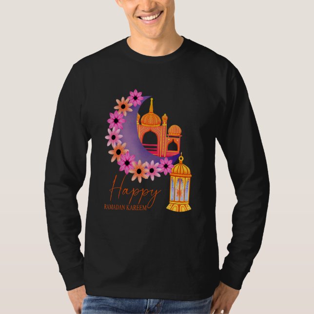 Camiseta Feliz Ramadán Kareem Día Islámico de Ayuno Niños (Anverso)