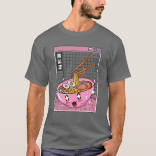 Camiseta Feliz Ramen Bowl Digital Japan Style Otaku Anime V