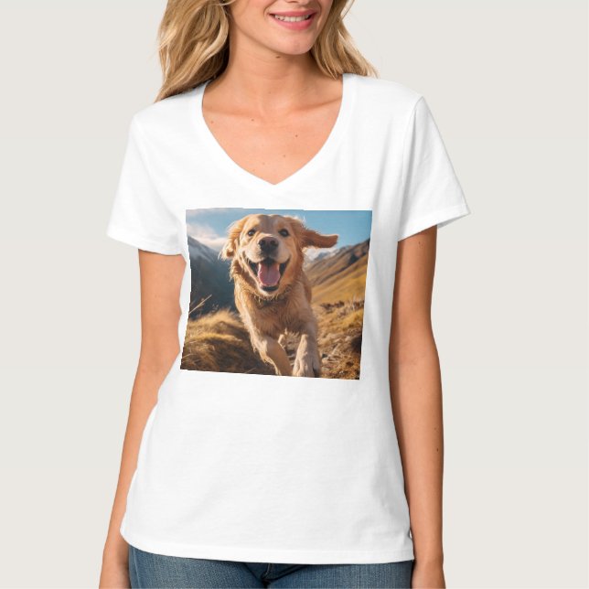 Camiseta Feliz recuperación de oro corriendo (Anverso)