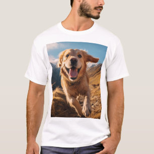 Camiseta Feliz recuperación de oro corriendo