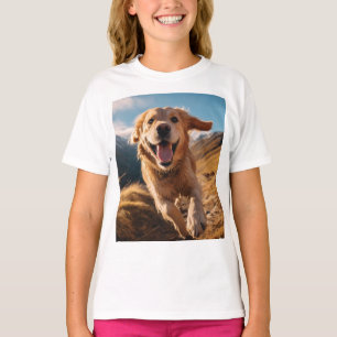 Camiseta Feliz recuperación de oro corriendo