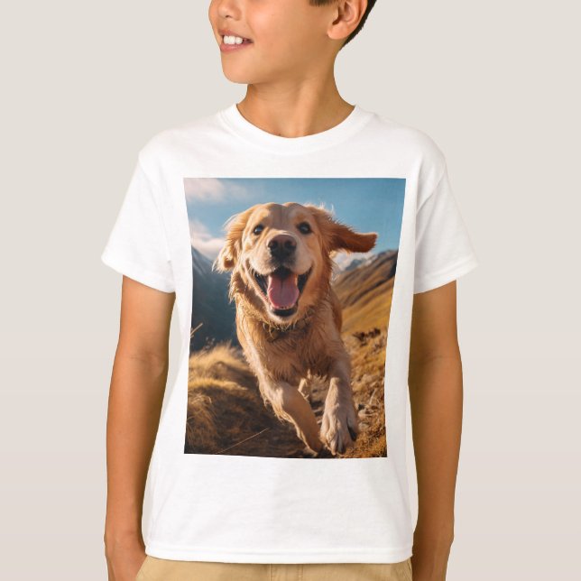Camiseta Feliz recuperación de oro corriendo (Anverso)