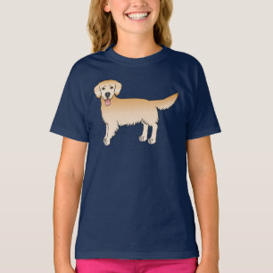 Camiseta Felíz recuperación dorada de oro lindo perro caric