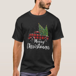 Camiseta Feliz regalo de árbol de Navidad para camiones nav