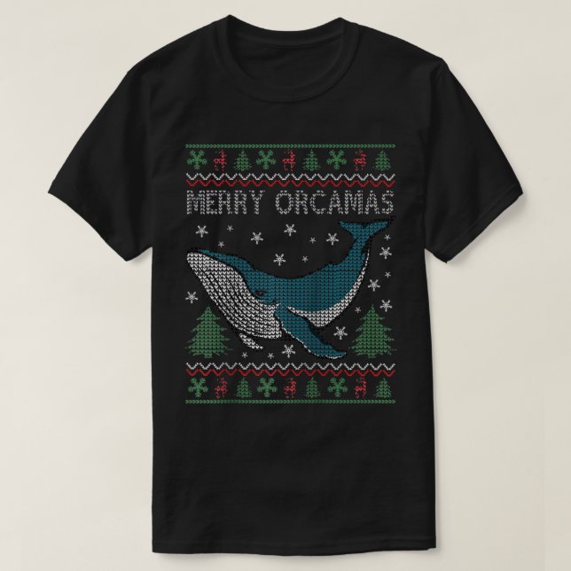 Camiseta Feliz regalo de ballena del asesino de las orcas n (Diseño del anverso)