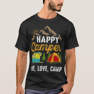 Camiseta Feliz regalo de Camper Camping