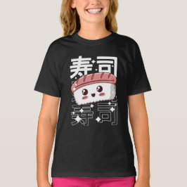 Camiseta Feliz regalo de comida japonesa de Kawaii Sushi T-
