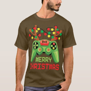 Camiseta Feliz regalo de Navidad al jugador de videojuegos