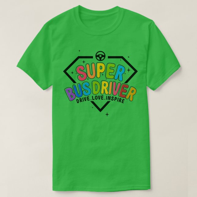 Camiseta Feliz regalo de papá, el piloto del Super Bus De L (Diseño del anverso)