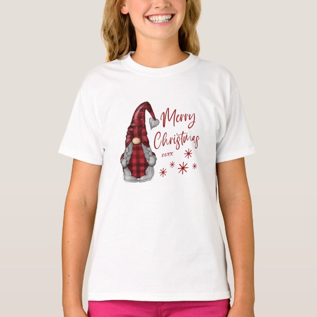 Camiseta Feliz Regalo rústico de navidad en salsa de búfalo (Anverso)