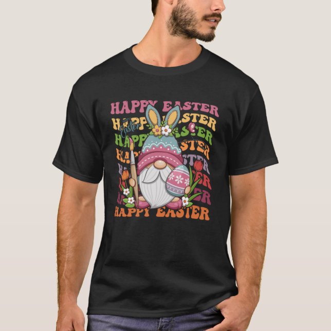 Camiseta Feliz Regalos de la Primavera de los Bunny de Pasc (Anverso)