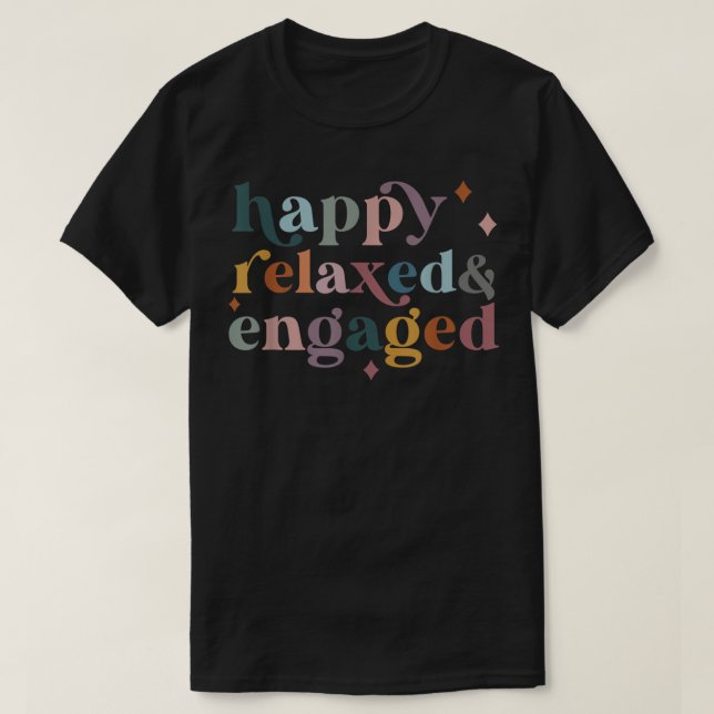 Camiseta Feliz Relacionado divertido volver a la escuela (Diseño del anverso)