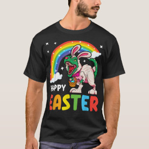 Camiseta Feliz Resurrección Domingo de Pascua Dino Tyrannos