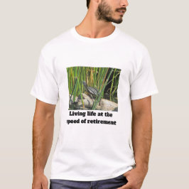 Camiseta Feliz retiro Humorística Tortuga relajada