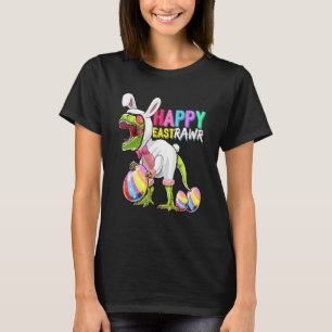 Camiseta Feliz Rex Dinosaur Easter Bunny Egg Costu