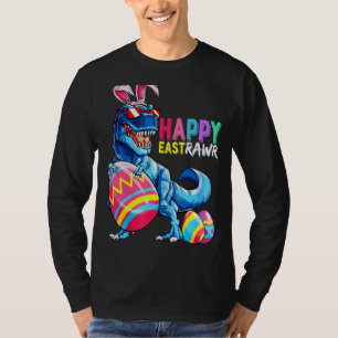Camiseta Feliz Rex Dinosaur Easter Bunny Egg Costu