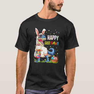 Camiseta Feliz Rex Dinosaur Easter Bunny Egg Costu