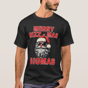 Camiseta Feliz Rizz Navidad Sigmas - Cara de Santa Genial G