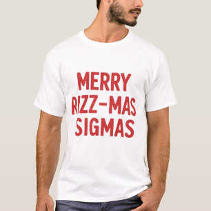 Camiseta Feliz Rizz-Navidad Sigmas Navideña Divertida Graci