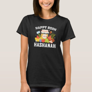 Camiseta Feliz Rosh Hashaná Shofar Fiesta Judía Año Nuevo J