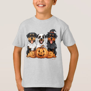 Camiseta Feliz Rottweiler de Halloween perros Jack O Lanter