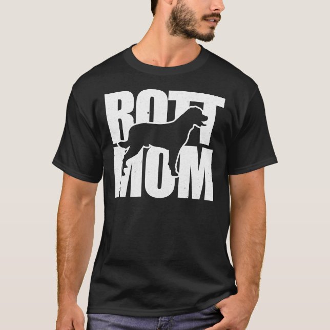 Camiseta Feliz Rottweiler Mom (Anverso)
