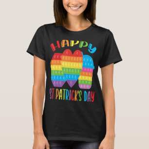 Camiseta Feliz San Patricio Día Leprechaun Pop It Kids Fid