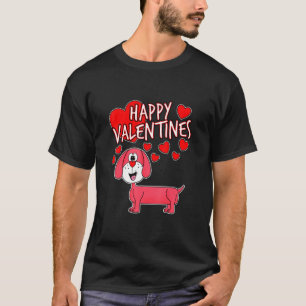 Camiseta Feliz San Valentín 2022 Dachshund Sausage Dog Mom 