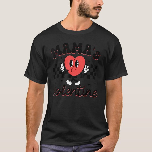 Camiseta Feliz San Valentín a mi mamá (Anverso)
